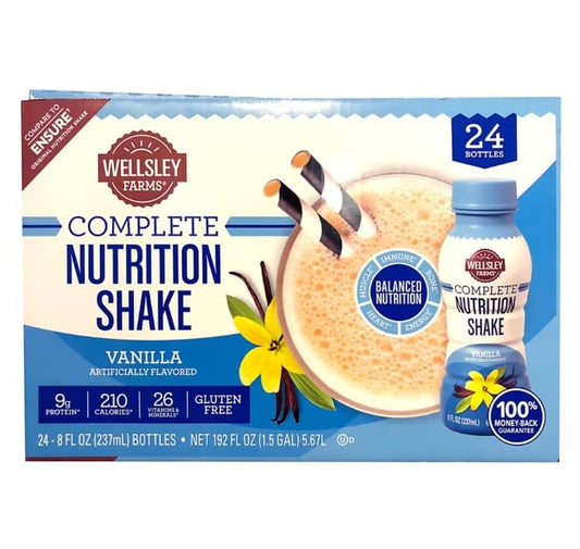 Welsley Farm Complete Adult Nutrition Shake Vanilla, 24 ct./8 oz.