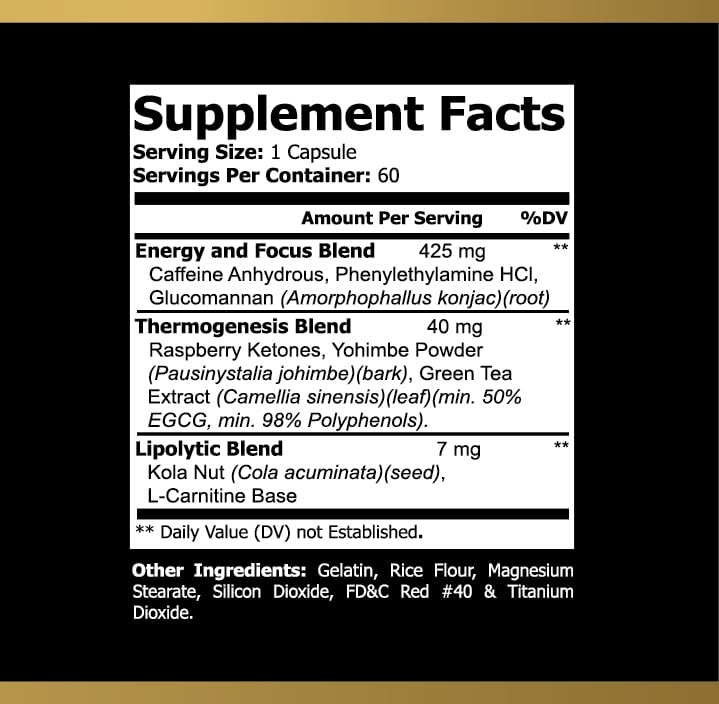Ludiar Oxy Burn Fat Loss Formula - 60 Weight Loss Capsules for Women & Men - Fat Burner Supplement - Best Belly & Stomach Burners - Lose Fast with Diet Supplements