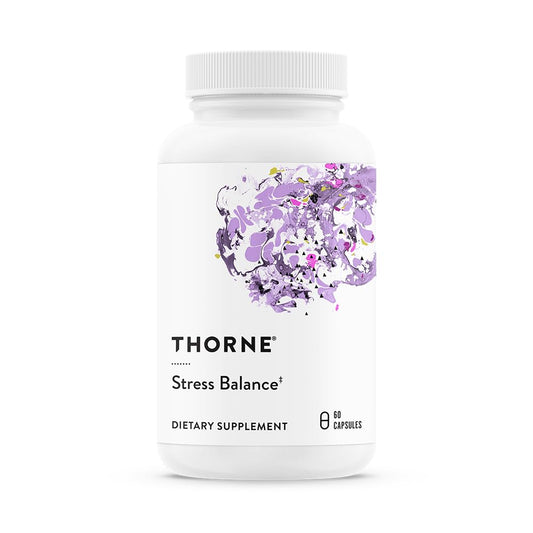 THORNE Stress Balance (Formerly Phytisone) - Adrenal Support Supplement with Vitamin C & Ashwagandha - Dairy-Free Health Support* - 60 Capsules - 30 Servings