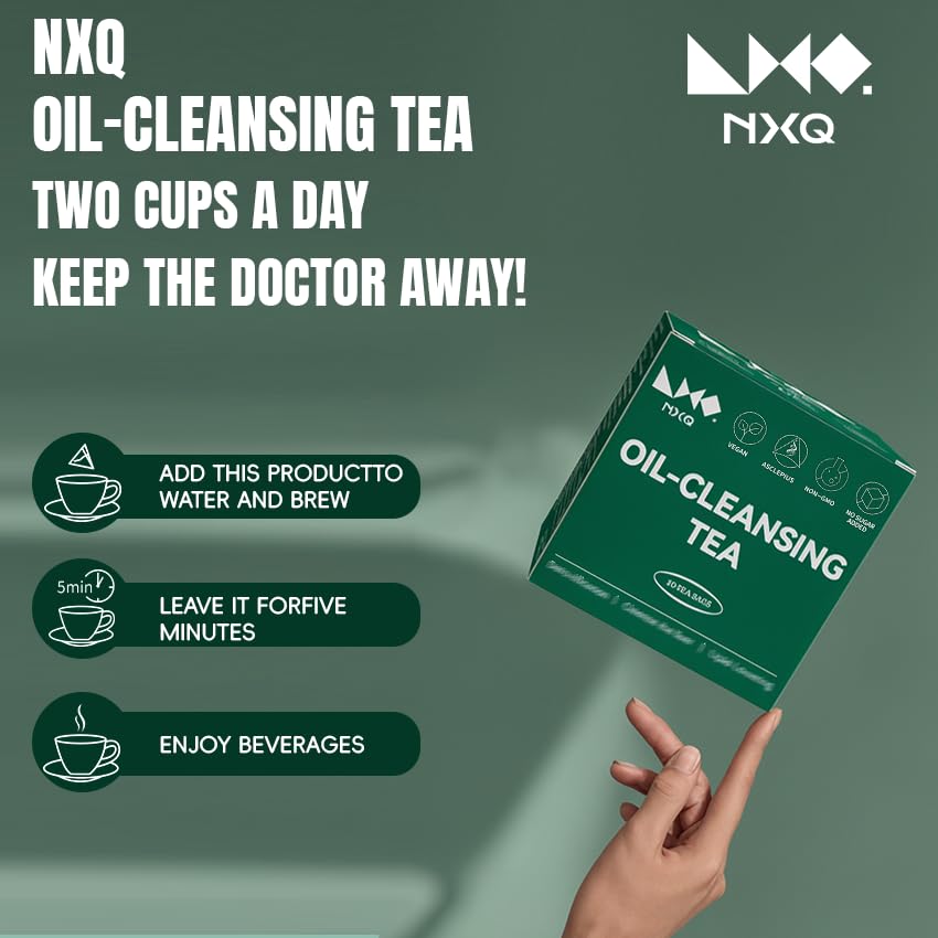 NXQ (30 - Bag) Oil Cleansing Tea: A Blend of Winter Melon, Lotus Leaf, Cassia Seed, Poria, Green Tea & wellness Herbs tea