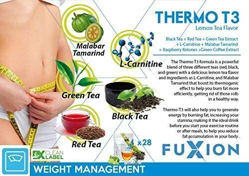 FuXion Thermo T3 - Transform Fat into Energy,10 Single Serving Packets,Plus A 12 Oz Shaker Bottle BPA Free w. Pink Cover & Clear Body,Steel Whisk Blender