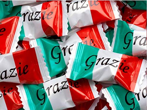 Grazie Wrapped Peppermint Balls 100 CountItalian Favors Candy Buffets Italian Flag Themed Events