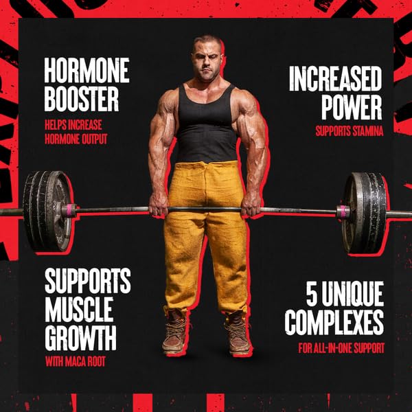 Animal Stak - Complete Natural Hormone Booster Supplement with Tribulus - Natural Testosterone Booster for Athletes - Contains Estrogen Blockers - 1 Month Cycle