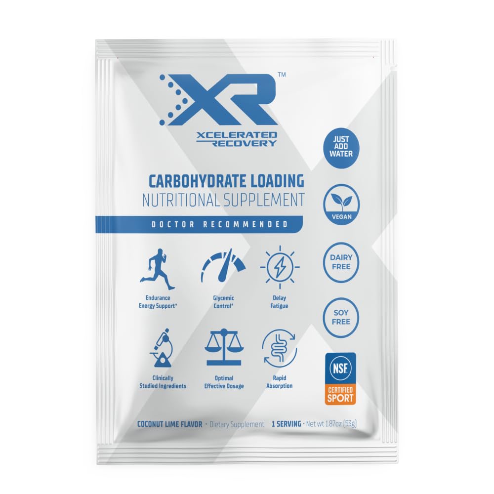 XR® Carbohydrate Loading Drink Mix | 7-Pack | Pre Surgery Drink | Pre Op Carb Loading | NSF Certified for Sport® in Coconut Lime Flavor