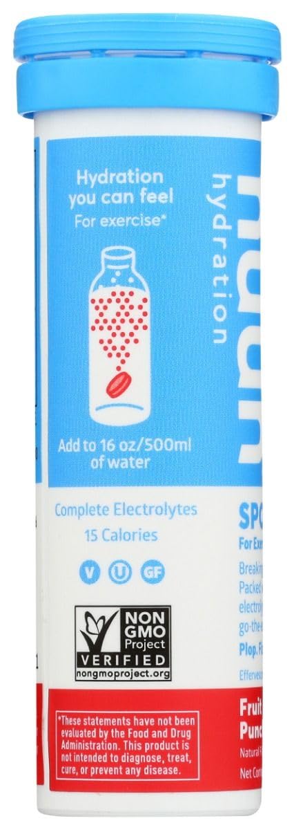 nuun Hydration Fruit Punch Electrolyte Enhanced Drink Tablets (4-Pack of 10)