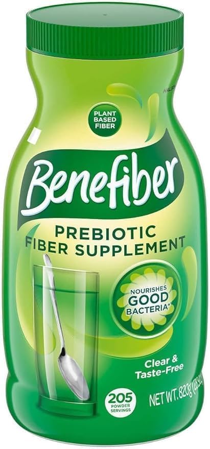 Prebiotic Fiber Supplement Powder for Digestive Health Benefiber, Daily Fiber Powder, Unflavored - 28.9 oz (205 Servings)+Sticker