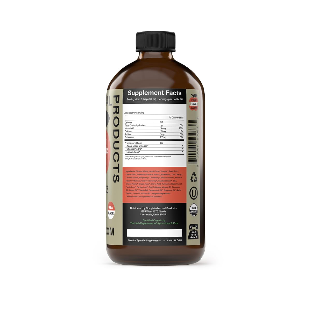 Complete Natural Products Kidney Complete - 16oz Glass Bottle, Kidney Cleanse