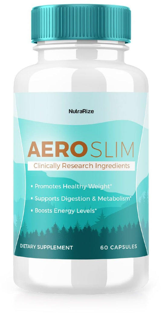 AeroSlim Capsules - AeroSlim Dietary Supplement for Advanced Weight Health, Maximum Strength All-Natural Pills for Targeting Belly Fat, Weight Management Formula, Aero Slim Reviews (60 Capsules)