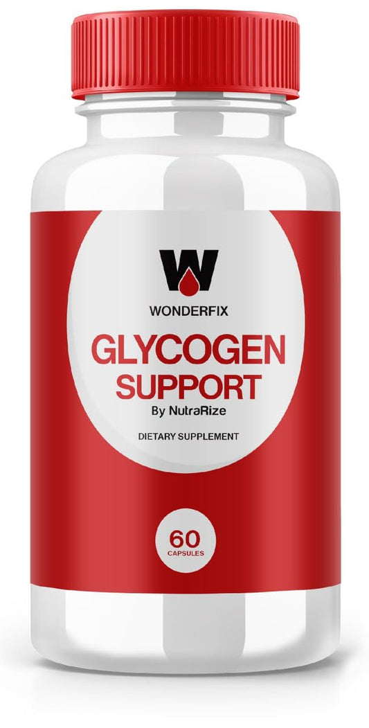 Wonderfix Glycogen Support Capsules - Official Wonderfix Glycogen to Maintain Stable Healthy Levels, Glycogen Support Advanced Blood Dietary Supplement, Wonder Fix Formula Reviews (60 Capsules)