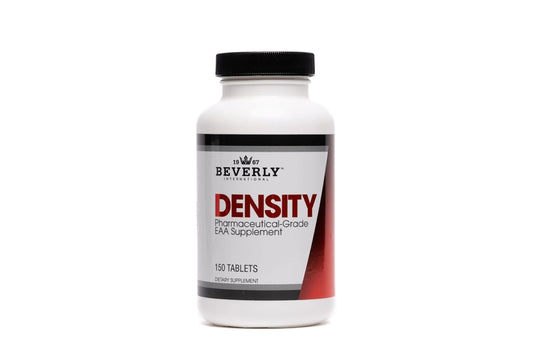 Beverly International Density, 150 Tablets. Essential Amino Acids (EAAs). Boost Your Body's EAAs and Build Muscle Easier with Density. Complete and Balanced Formula. Unlock Your Vegan Potential