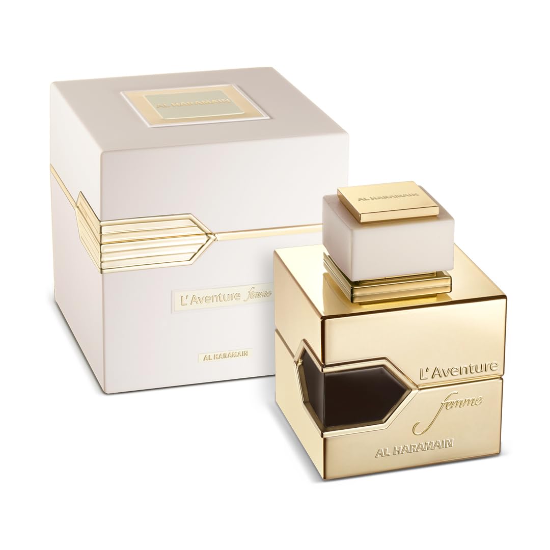 Al Haramain L'aventure Femme White - Arabian Perfume for Women - Floral Fruity Fragrance - Arabic Long Lasting Perfume - Eau De Parfum Spray - 3.3 oz EDP Spray