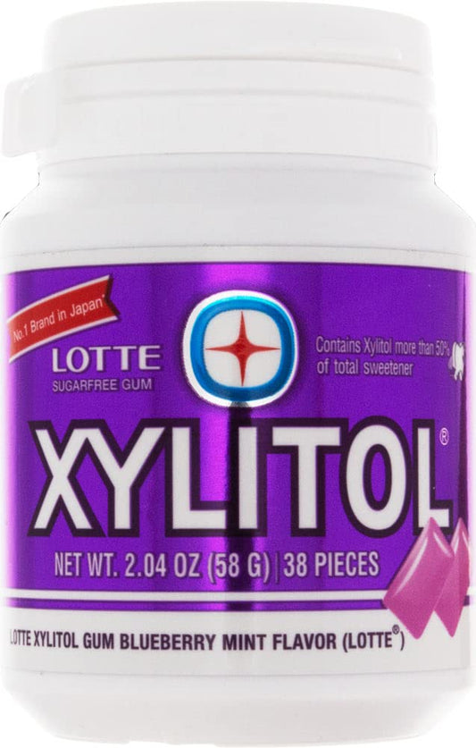 Lotte Xylitol Blueberry Mint Gum 204 OZ Pack of 1