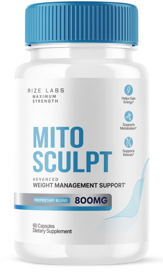 MitoSculpt Weight Loss Pills - Sculpt Your Ideal Body with MitoSculpt Advanced Formula Capsules, Supplement to Turn Mobilized Stored Fat for Fuel, Mito Sculpt Reviews (60 Capsules)
