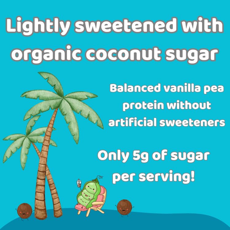 SYNERTECH NUTRITION Vegan Vanilla Flavored Plant-Based Pea Protein (2lbs) | Non-GMO, Certified Organic