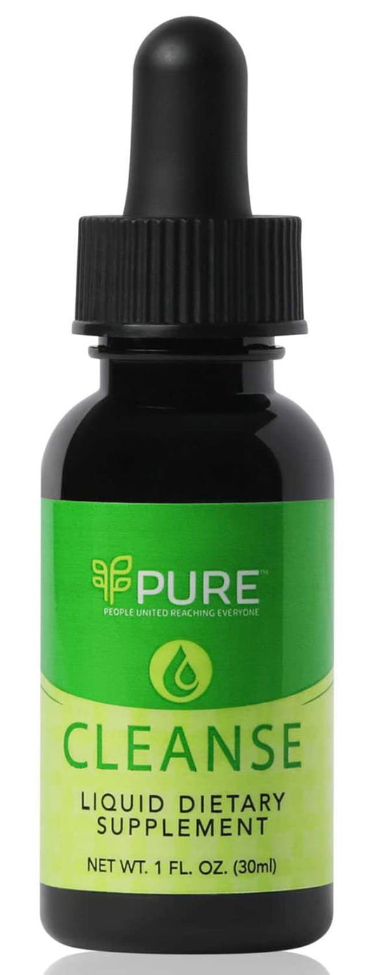 Pure Cleanse, Liquid 1oz. - Nature's Gentle Cleanse with Cascara Sagrada for Occasional Constipation, Promotes Digestive Health, Vegan-Friendly, Contains Probiotics for Optimal Gut Health Support
