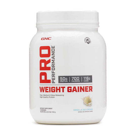 GNC Pro Performance Weight Gainer Protein Powder | Increase Muscle Mass | Banned Substance Tested | Vanilla Ice Cream | 6 Servings
