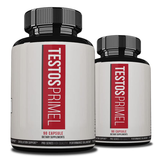 Testos Primel Advanced Formula, TestosPrimel for Muscles Strength, Testoprime, 180 Capsules, 2 Month Supply