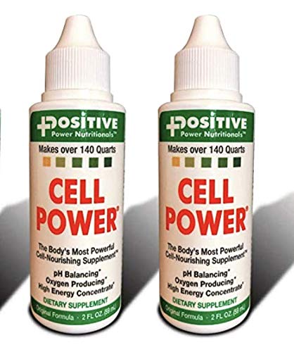 Cell Power Liquid High-Energy Concentrate , 2 oz. Bottle (Pack of 2) -Original 1949 Formula: pH Balancing, Oxygen Producing -each fl oz. Makes over 75 quarts (2)