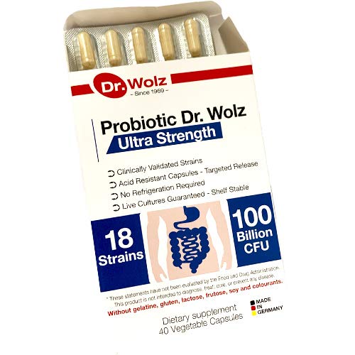 Dr. Wolz Probiotic Ultra Strength, Dietary Supplement, 2pack, 80 Capsules