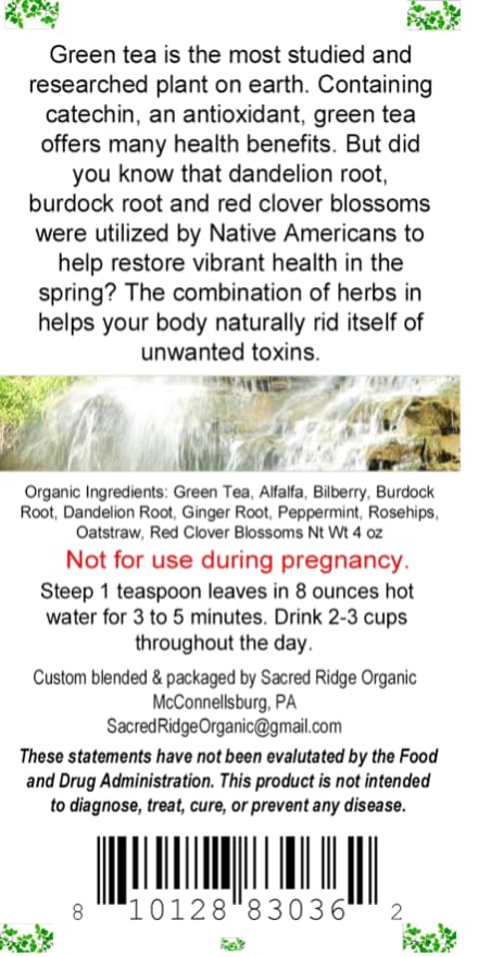 Liver Kidney Colon Cleanse Detox Repair Renew Health Organic Tea Natural Formula Vegan 2 OZ (2 Ounce)