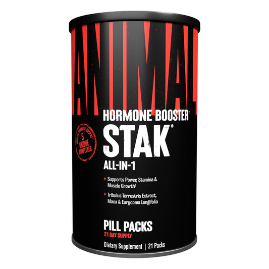 Animal Stak - Complete Natural Hormone Booster Supplement with Tribulus - Natural Testosterone Booster for Athletes - Contains Estrogen Blockers - 1 Month Cycle