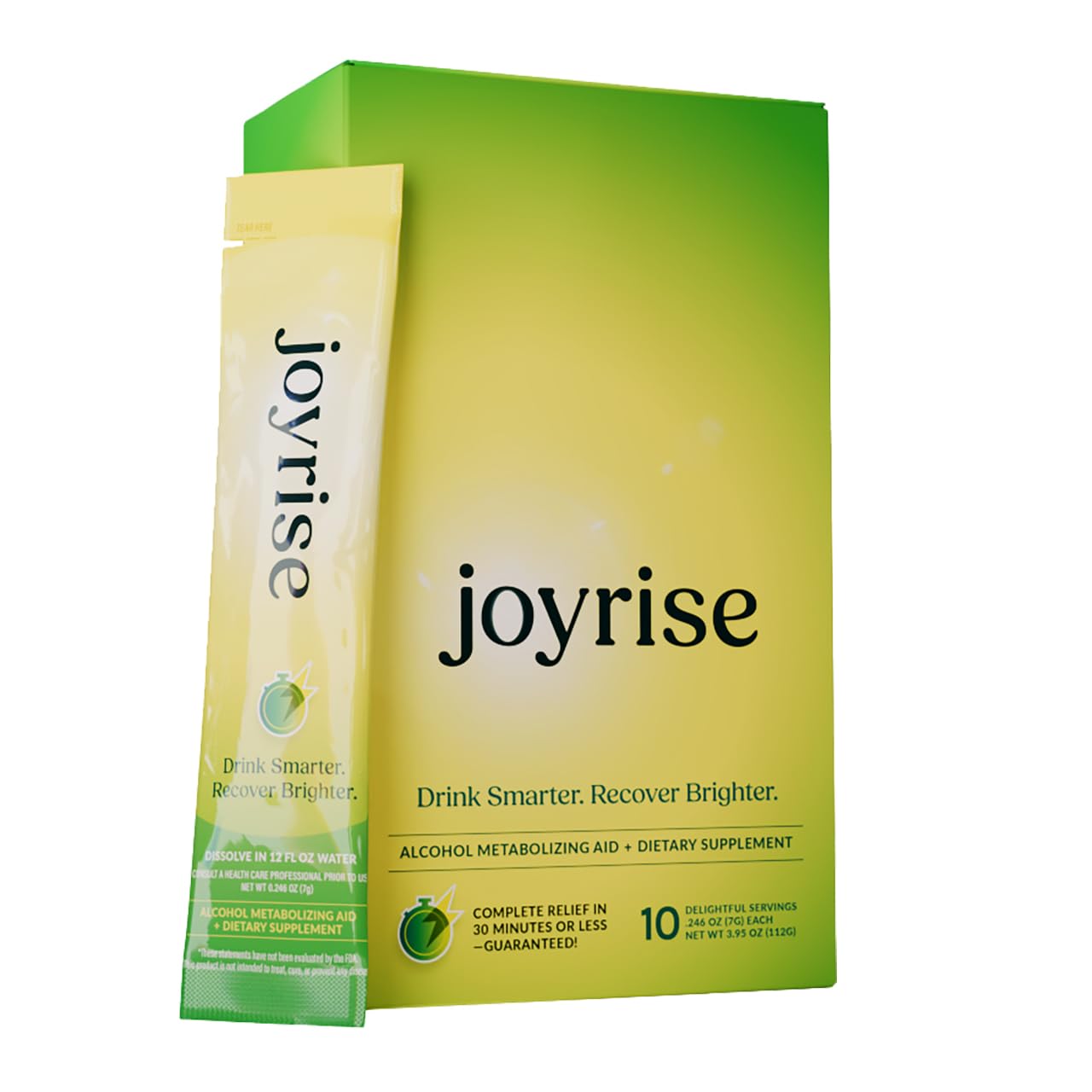 Joyrise Health Post Alcohol Recovery Aid (10ct Stick Pack) 1 Box (10 Total)