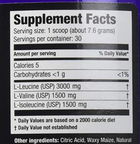 Ultimate Nutrition Flavored BCAA Powder 12,000, Post Workout Recovery Drink, 3g Leucine 1.5g Valine 1.5g Isoleucine, Branch Chain Amino Acids Supplements for Muscle Recovery, 30 Servings, Fruit Punch