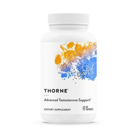 THORNE Advanced Testosterone Support - Men's Health Supplement* - with Ashwagandha, Shilajit & Zinc - Soy, Gluten & Dairy Free - 60 Capsules
