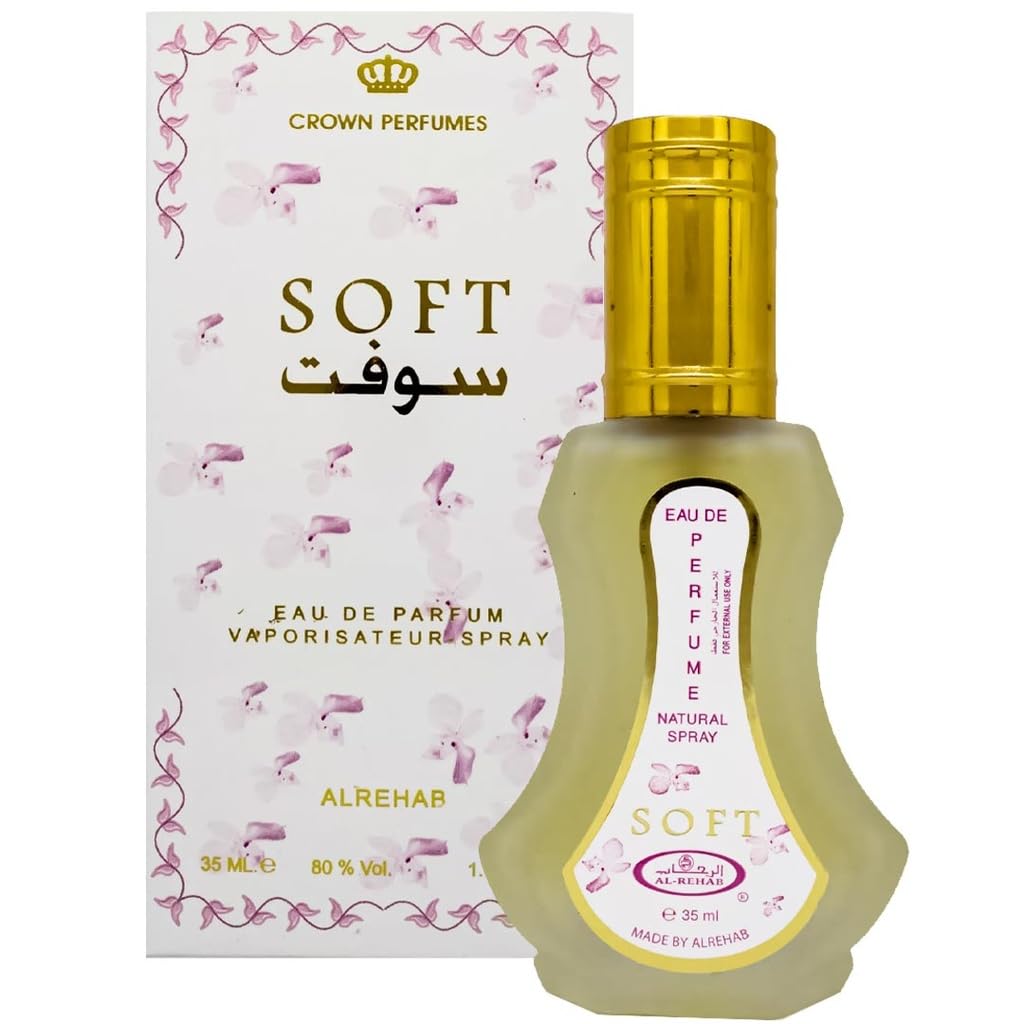 Al-Rehab Soft Eau de Parfum Spray for Women, 1.18 Ounce
