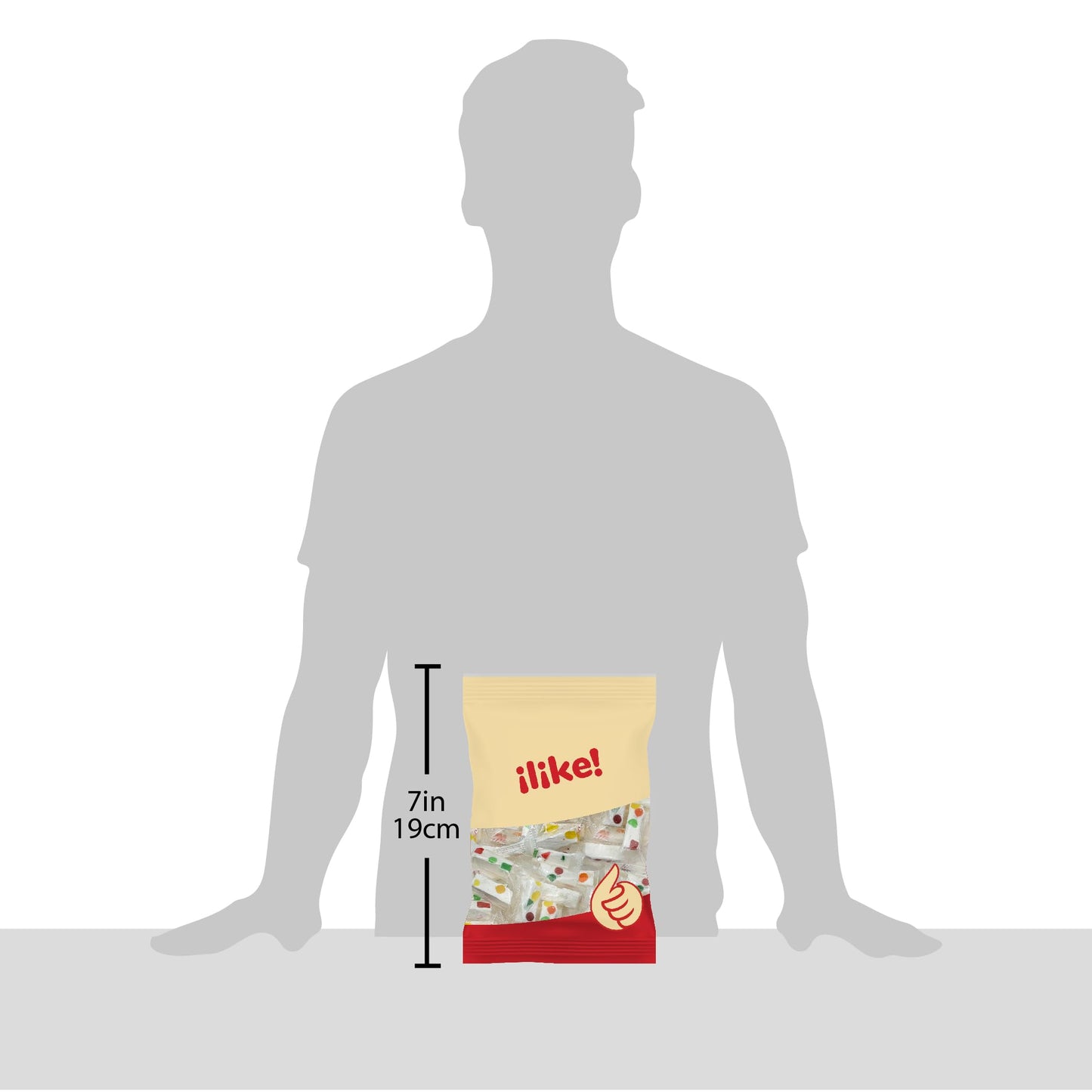 Jujube Nougat Candy with Fruit Jelly Pieces Individually Wrapped 11Ounce Pack About 30 Pieces