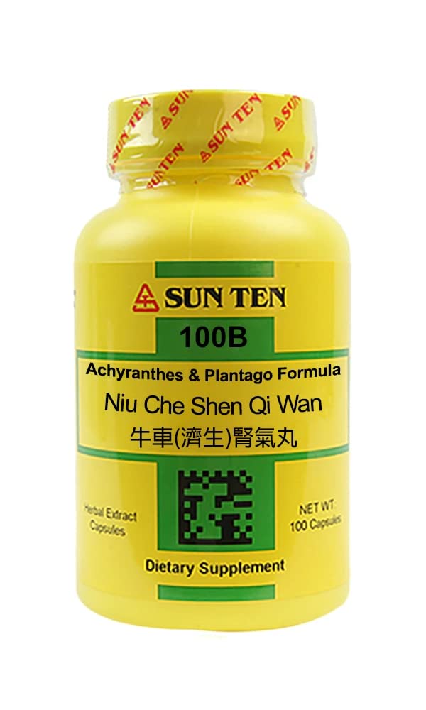 SUNTEN - Achyranthes & Plantago Formula Capsules/NIU Che (Ji Sheng) Shen Qi Wan/牛車腎氣丸