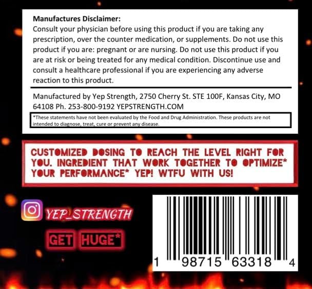 YEP Wake The Faith Up Advanced Pre Workout - Not Your Basic Preworkout with Bonus Ingredients - Customizable Dosing for Your Desired Intensity - Up to 40 Servings (Smash Berry)