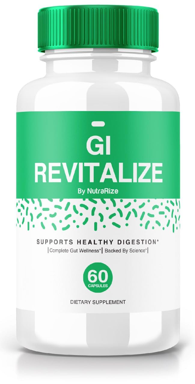 GI Revitalize Capsules - GI Revitalize Pro Pills to Support Healthy Digestion, GI Revitalized Advanced Formula for Gut Health, G I Revitalizer Maximum Strength Supplement Reviews (60 Capsules)
