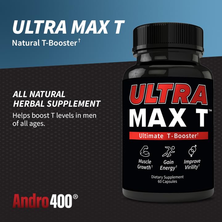Andro400 T Booster Supplement (3 Pack, Ultra Max)