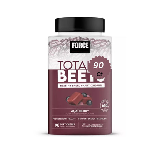 Factar Total Beet' Soft Chews, Healthy Energy, Acai Berry, 90 ct Soft Chews