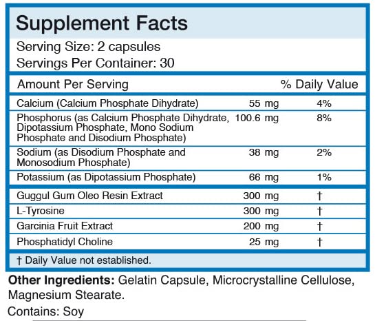 Absolute Nutrition Fat Burning Metabolism Boosting Supplement, Thyroid T-3, 60 Capsules (60 ct Pack of 2)