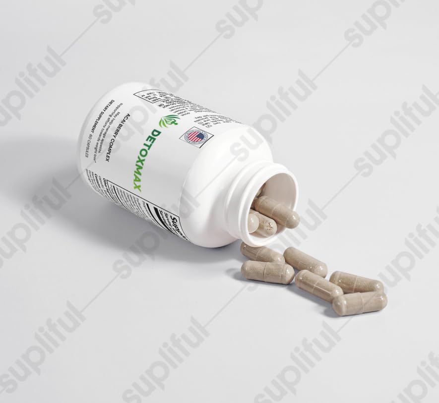 Max Detox Advanced Herbal Cleansing Supplement, 60 Capsules, Natural Digestive Support
