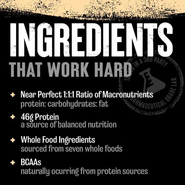 Animal Meal - Protein Shake with Whole Food Ingredients, Aids in Muscle Recovery, with Egg White, Beef & Pea Protein Blend, Chocolate Flavor, 5 lbs