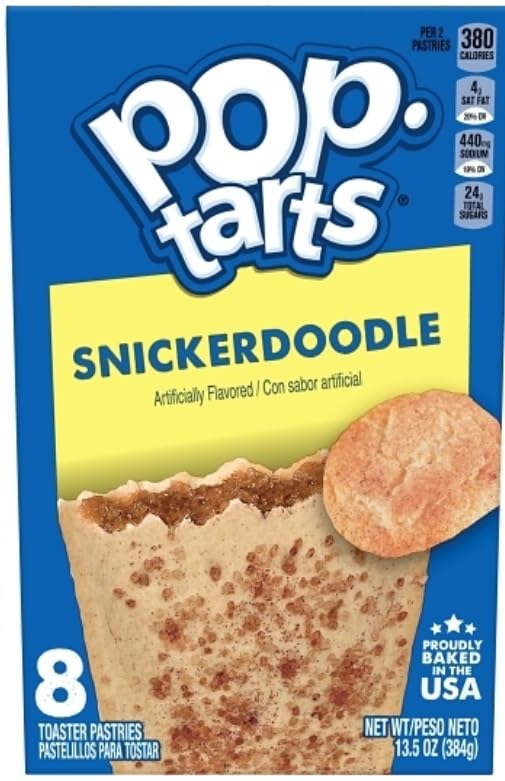 Frosted Toaster Pastry Variety Banana Bread Boston Creme Donut Apple Cinnamon and Snickerdoodle 135 Ounce Pack of 4  with Make Your Day Bag Clip