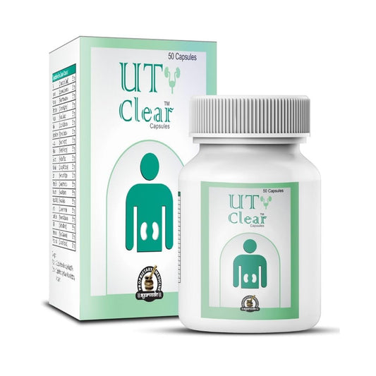 Ayurved Research Foundation UT Clear Capsule Best Product for Kidney Cleansing to Detoxify Kidneys 4 Packs of 50 Capsules