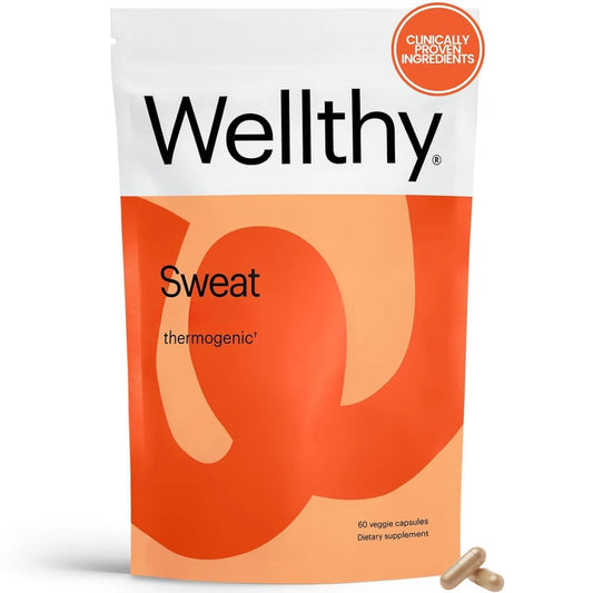 Wellthy Sweat Thermogenic Pills, All Natural Booster for Men and Women