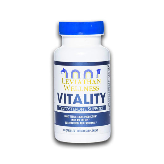 Leviathan Wellness Vitality Testosterone Booster, 60 Capsules, 30 Servings
