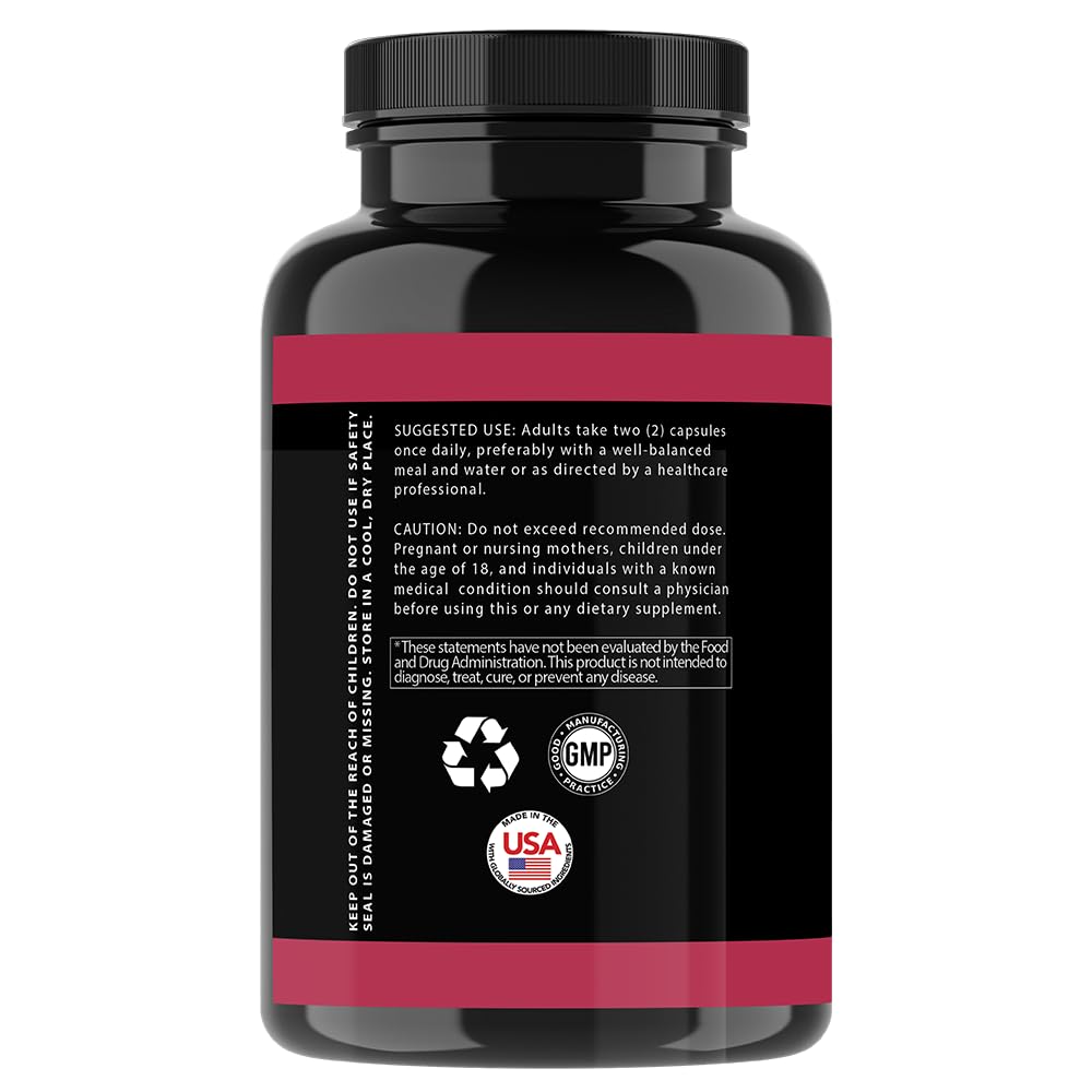 Angry Supplements Apple Cider Vinegar + Beet Root Powder Capsules, Pure ACV Beetroot 1000mg per Serving, Nitric Oxide Booster & Digestive Health for Men and Women 60ct, 2 Pack (120ct Total)