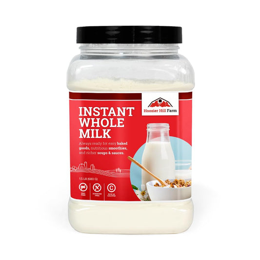 Hoosier Hill Farm Instant Whole Milk Powder 15LB Pack of 1