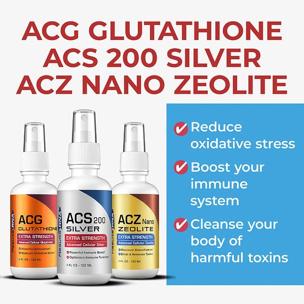 Results RNA - Ultimate Body Detox Extra Strength System - ACS 200 Silver/ACZ Nano Zeolite/ACG Glutathione are Clinically (2 oz - 30 Day)