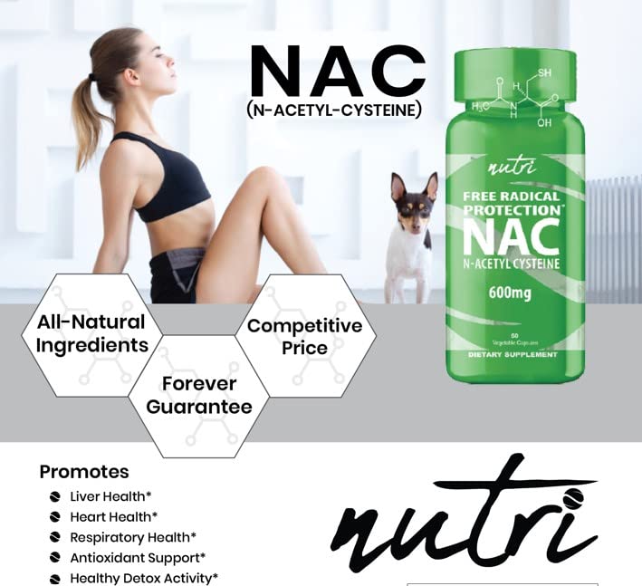 Nature's Fusions NAC Supplement N-Acetyl Cysteine - NAC 600 mg - Anti Aging Supplement, Antioxidant Supplement, Liver and Lung Support, Boost Glutathione - N Acetyl Cysteine (60 Capsules)