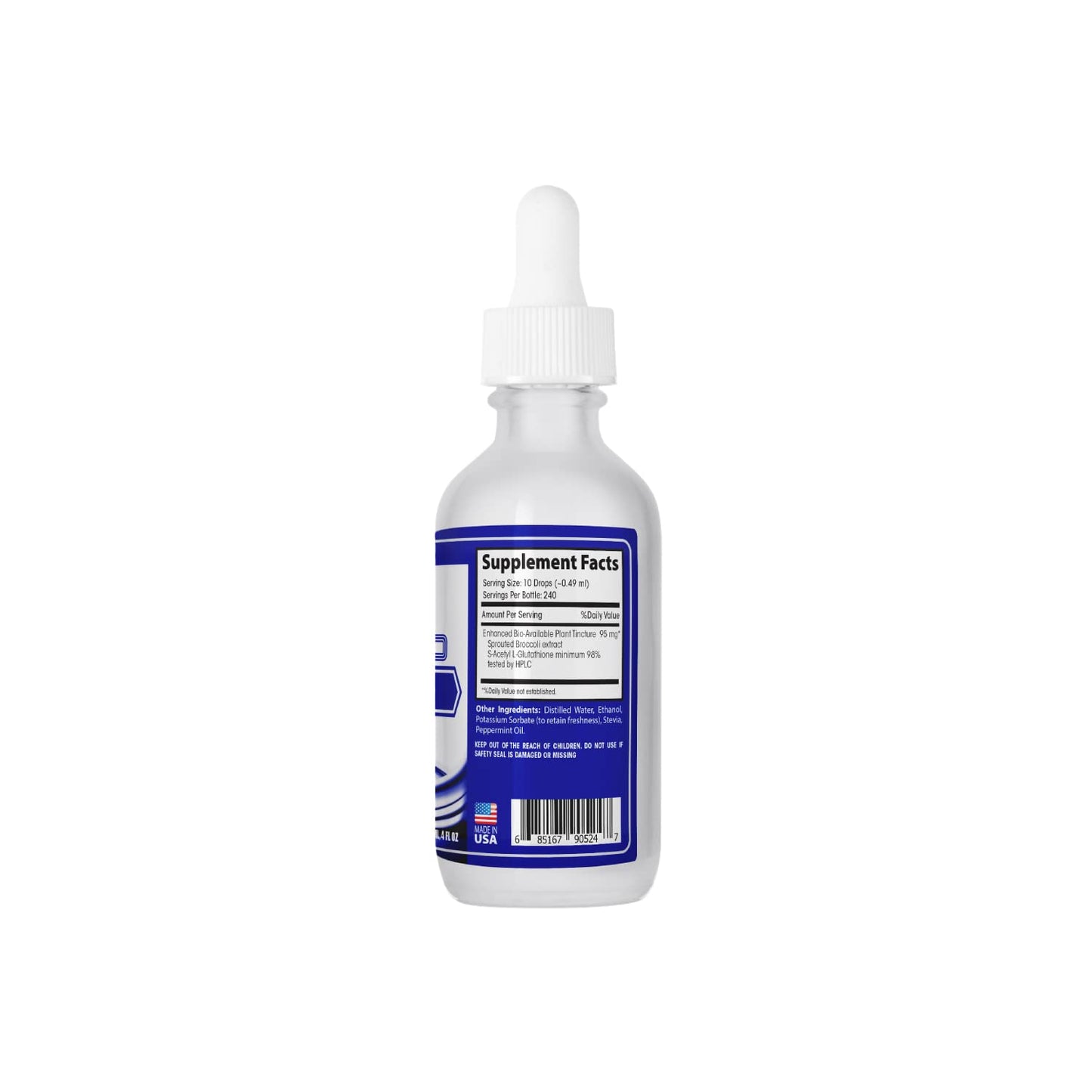 ABCOCID S-Acetyl L-Glutathione 95 mg, 4 Oz Liquid, 240 Servings, Made in USA, Quick Absorption, Quality Potent Ingredients, Non-GMO, GMP Certified, Cruelty-Free Products