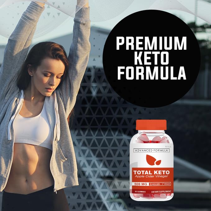 kivus Total Keto ACV Gummies - Total Keto Apple Cider Vinegar Gummies (2 Pack, 120 Gummies)