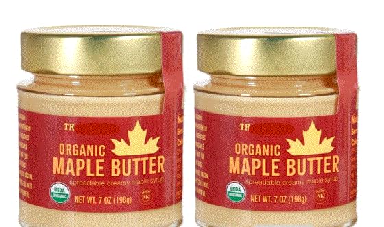 2-Pack Trader Joe's Organic Maple Butter trader joe 7 oz each bottle, Pack of 2