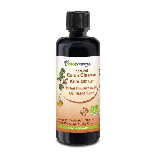 Cleanse to Support Intestine Detox with Wormwood Black Walnut Clove - Made in Germany by Biotraxx
